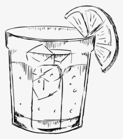 Black And White Cocktails Png - Cocktail Black And White, Transparent Png, Transparent PNG
