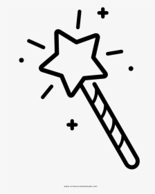 Magic Wand Coloring Page, HD Png Download, Transparent PNG