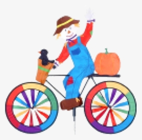 Image Of Scarecrow On A Bicycle/bike Spinner, HD Png Download, Transparent PNG