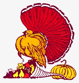 Thanksgiving Turkey And Harvest Clip Arts, HD Png Download, Transparent PNG