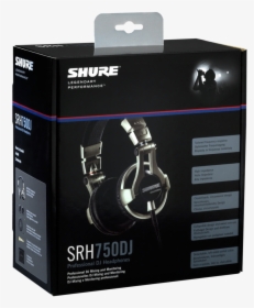 Shure Srh750dj Professional Dj Headphones Box, HD Png Download, Transparent PNG