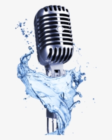 Clip Art Creative Singing - Blue Drop In Water, HD Png Download ,  Transparent Png Image - PNGitem