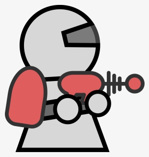 Ray Gun Character - Character With A Gun, HD Png Download, Transparent PNG
