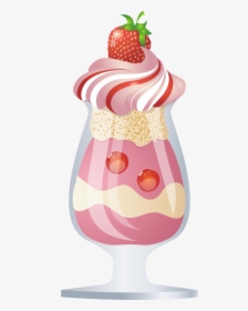 Ice Cream Sundae Transparent Hd Image Clipart - Ice Cream Shake Clipart No Background, HD Png Download, Transparent PNG