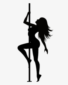 Stripper On Fish Hook Clipart , Png Download - Stripper Pole Silhouette Png, Transparent Png, Transparent PNG