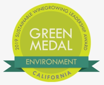 Green Medal Environment Award - Bay Area Winery Sustainable Growing, HD Png Download, Transparent PNG