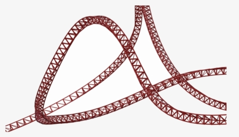 Roller Coaster Clipart Vector Track Transparent Png - Roller Coaster Track Vector, Png Download, Transparent PNG