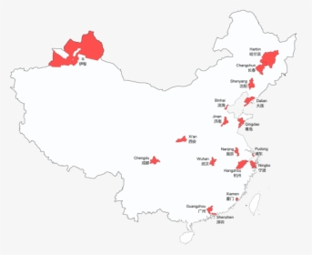 Map Of Sub-provincial Level Entries In The People S - People's Republic Of China Division, HD Png Download, Transparent PNG
