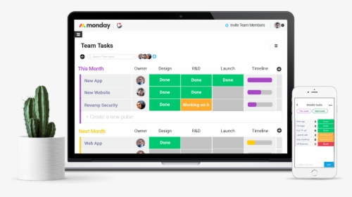Sales Team Tasks - Monday Team Management Software, HD Png Download, Transparent PNG