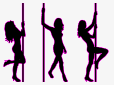 Pole Dance Silhouettes Png, Transparent Png, Transparent PNG