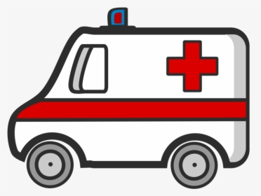 Emergency Vector Illustration Ambulance Vehicle Cartoon - Ambulance Clipart, HD Png Download, Transparent PNG