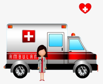 Ambulance Health Care Icon - Transparent Background Ambulance Clipart, HD Png Download, Transparent PNG