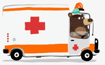 Orange Ambulance Png - Clip Art Ambulance, Transparent Png, Transparent PNG