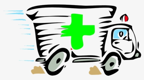 Emergency Ambulance Sirene Fast First Aid Clip Art - Ambulance Clipart, HD Png Download, Transparent PNG