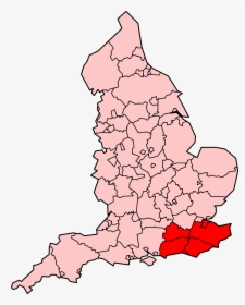 South East Coast Ambulance Service Map - West Midlands Ambulance Area, HD Png Download, Transparent PNG