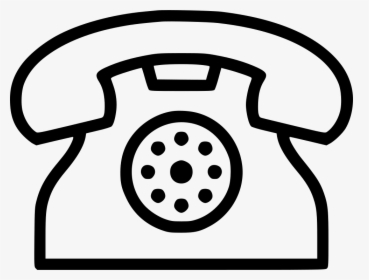 Clip Art Freeuse Stock Phone Address Calling Svg Png - White Telephone Logo Png, Transparent Png, Transparent PNG