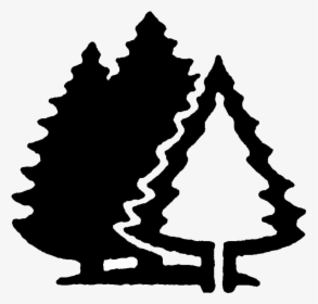 Black Brook Cove Campground - Camping Tree Clipart Black And White, HD Png Download, Transparent PNG