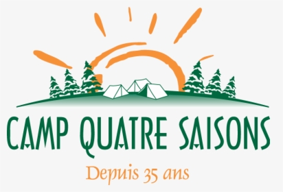 Camp Quatre Saisons Free Vector - Vector Camping Logo Png, Transparent Png, Transparent PNG