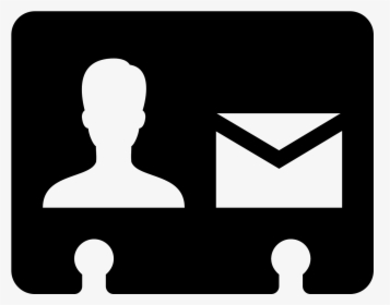 Mail Contact Filled Icon - Contact Png, Transparent Png, Transparent PNG