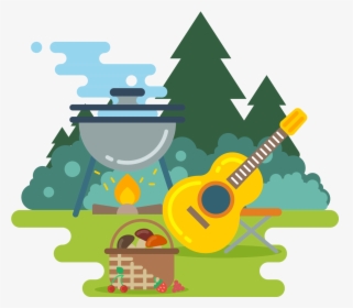 Royalty-free Camping Illustration - Adventure Free Vector Set, HD Png Download, Transparent PNG