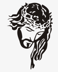Transparent Biblia Clipart - Jesus Drawing Black And White, HD Png Download, Transparent PNG