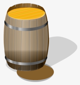 Wooden Barrel Svg Clip Arts - Barrel Clip Art, HD Png Download, Transparent PNG