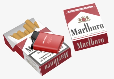 Transparent Cigarette Pack Png - Pack Of Marlboro Png, Png Download, Transparent PNG