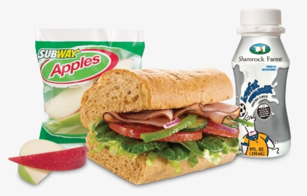 Transparent Sandwich Clipart Png - Subway Turkey Sandwich Meal, Png Download, Transparent PNG