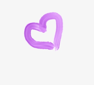 #purple #heart #painting #sticker #cute #love - Cute Purple Heart Transparent, HD Png Download, Transparent PNG