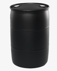 55 Gallon Black Tight Head Plastic Drum - Drum, HD Png Download, Transparent PNG