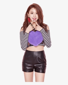 Twice Chaeyoung Purple Heart - Knock Knock Twice Chaeyoung, HD Png Download, Transparent PNG