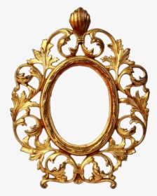 Picture Frame,oval,brass - Round Photo Frame Png, Transparent Png, Transparent PNG