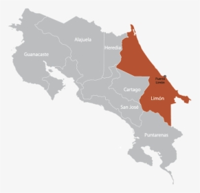 Map Of Limon, Costa Rica, HD Png Download, Transparent PNG