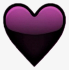 Transparent Emoji Tumblr Png - Purple And Black Heart Emoji, Png Download, Transparent PNG