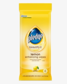 Lemon Clean Wipes - Pledge Clean Wipes Lemon, HD Png Download, Transparent PNG