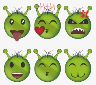 Alien, Emoji, Emoticon, Icon, Emotion, Expression - Emoticon, HD Png Download, Transparent PNG