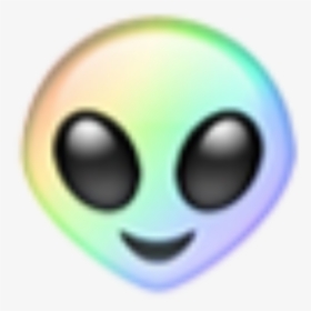 #rainbow #alien #aliens #space #emoji #emojis #aesthetic, HD Png Download, Transparent PNG