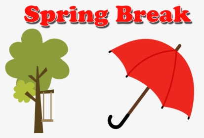 Spring Break Png Background - Clip Art Red Umbrella, Transparent Png, Transparent PNG