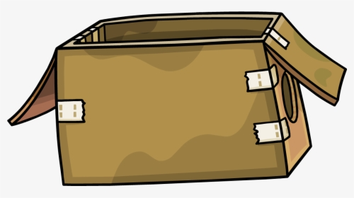Club Penguin Wiki - Cardboard Box Png Cartoon, Transparent Png, Transparent PNG