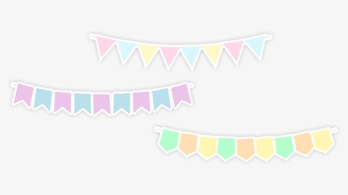 Pennant Banner, Banner, Shabby Chic, Pastel, Flag, HD Png Download, Transparent PNG