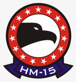 Helicopter Mine Countermeasures Squadron 15 Emblem - Hm 15 Blackhawks, HD Png Download, Transparent PNG
