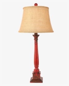 Aged Brick Red Square Candlestick Table Lamp - Lamp, HD Png Download, Transparent PNG