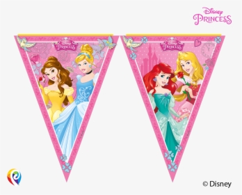 Transparent Pennant Banner Png - Disney Princess Happy Birthday Banner, Png Download, Transparent PNG