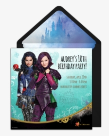 Descendants 3 Birthday Party Invitations, HD Png Download, Transparent PNG