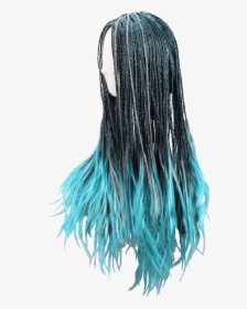 Descendants 2 Uma Cosplay 70cm Blue Black Mixed Color - Lace Wig, HD Png Download, Transparent PNG
