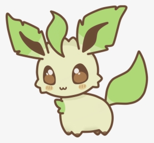 Chibi Leafeon With Flower, HD Png Download, Transparent PNG