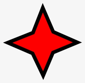 4 Pointed Red Star, HD Png Download, Transparent PNG