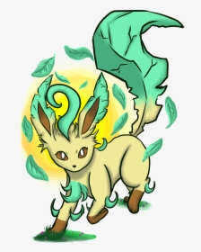 Leafeon - Cartoon, HD Png Download, Transparent PNG