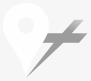 White Location Flat Icon, HD Png Download, Transparent PNG
