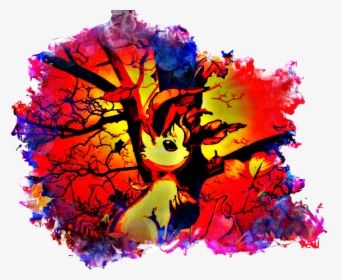 #pokemon #leafeon #fall #autumn #autumnleaves #autumncolors - Illustration, HD Png Download, Transparent PNG